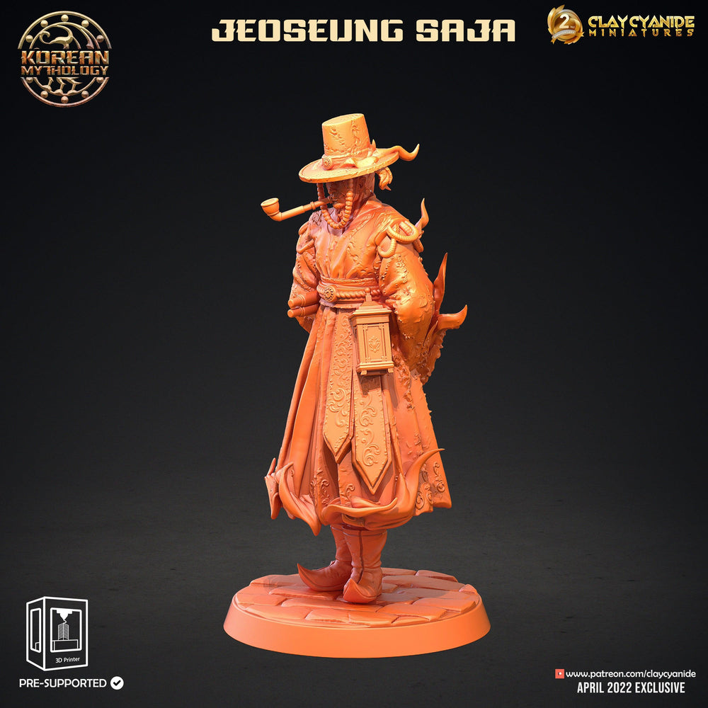 3D Printed Clay Cyanide Jeoseung Saja Set Korean Mythology Ragnarok D&D (Online Only)