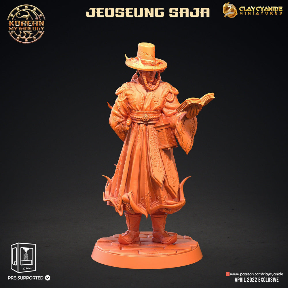 3D Printed Clay Cyanide Jeoseung Saja Set Korean Mythology Ragnarok D&D (Online Only)