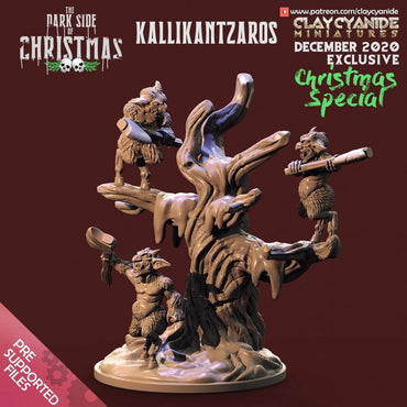 3D Printed Clay Cyanide Kallikantzaros The Dark Side of Christmas 28mm-32mm Ragnarok D&D (Online Only)