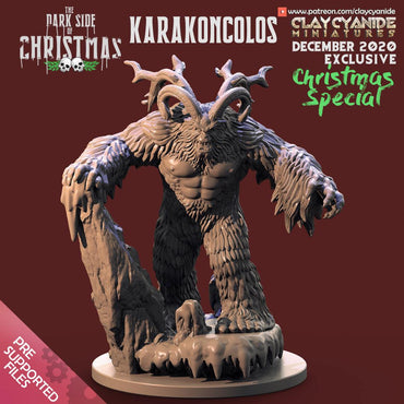 3D Printed Clay Cyanide Karakoncolos The Dark Side of Christmas 28mm-32mm Ragnarok D&D (Online Only)