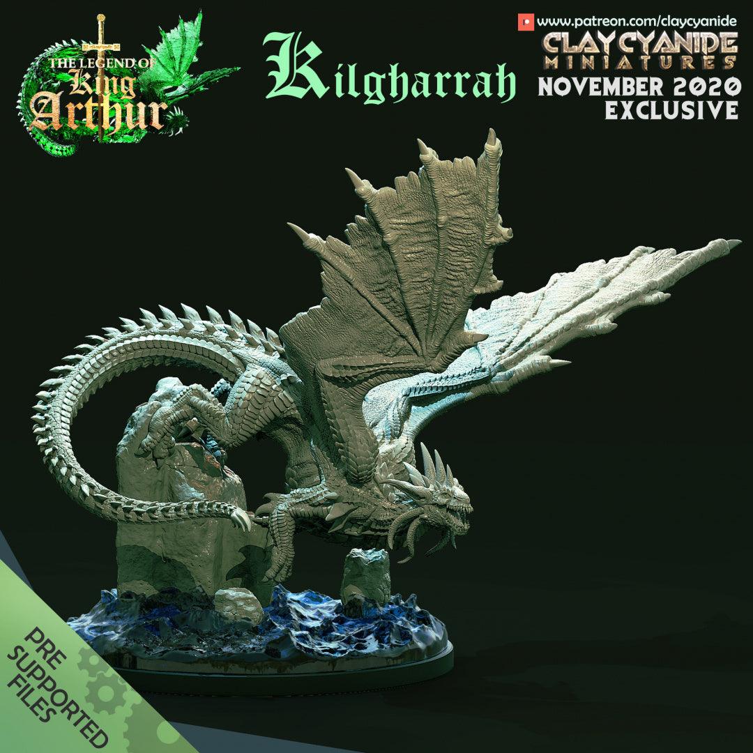 3D Printed Clay Cyanide Kilgharrah Dragon The Legend of King Arthur Ragnarok D&D (Online Only)