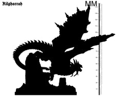 3D Printed Clay Cyanide Kilgharrah Dragon The Legend of King Arthur Ragnarok D&D (Online Only)