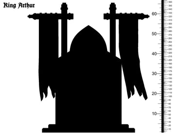 3D Printed Clay Cyanide King Arthur Throne The Legend of King Arthur Ragnarok D&D (Online Only)