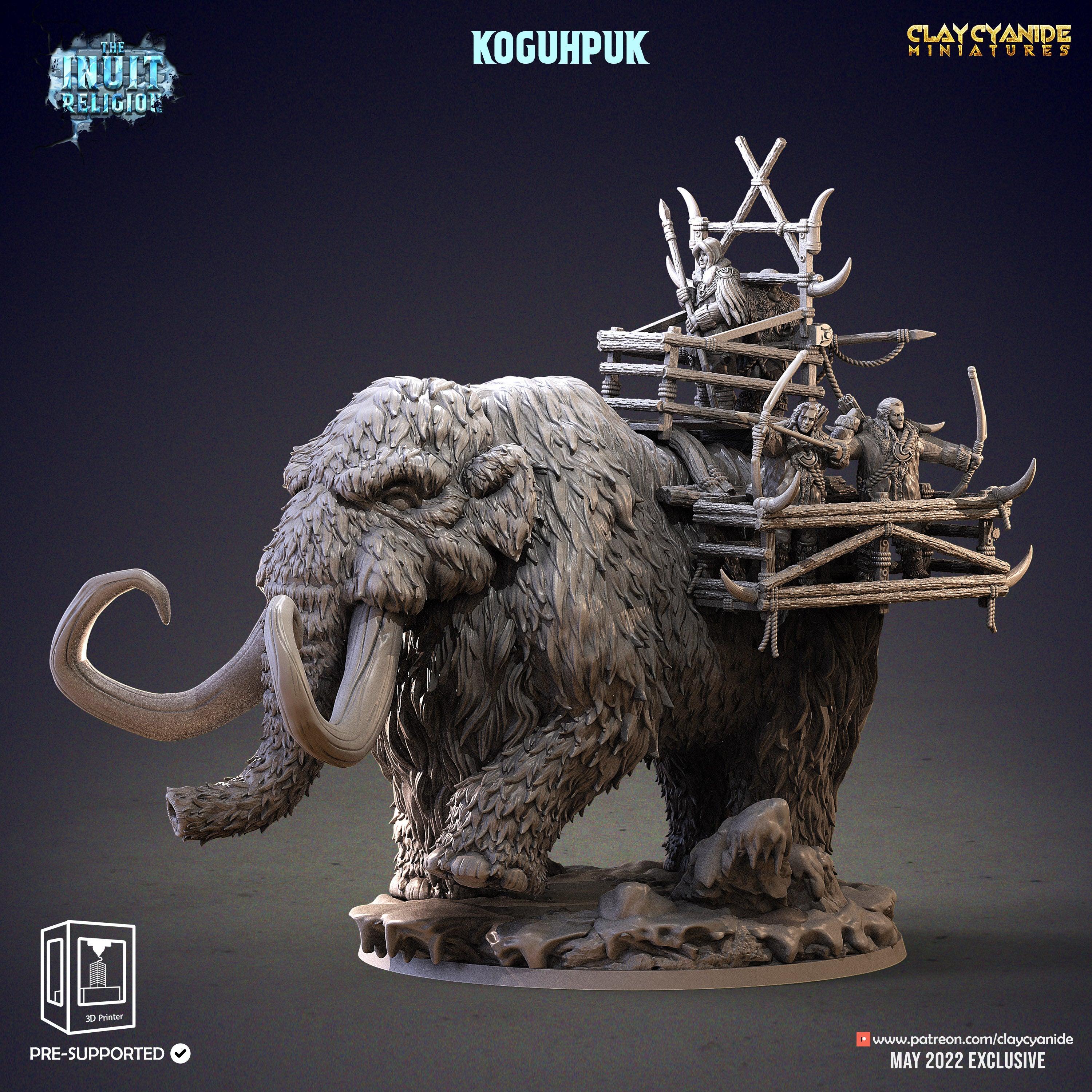 3D Printed Clay Cyanide Koguhpuk Inuit Religion Ragnarok D&D (Online Only)