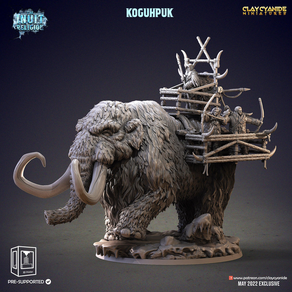 3D Printed Clay Cyanide Koguhpuk Inuit Religion Ragnarok D&D (Online Only)
