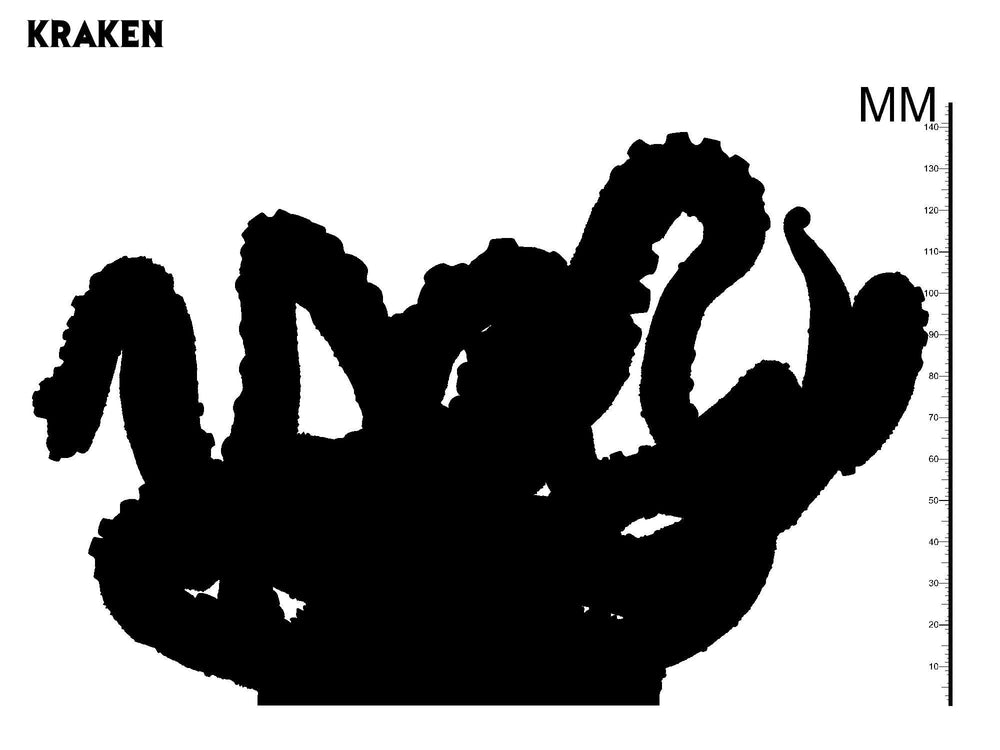 3D Printed Clay Cyanide Kraken Greek Mythology Part 2 28 32 mm D&D (Online Only)