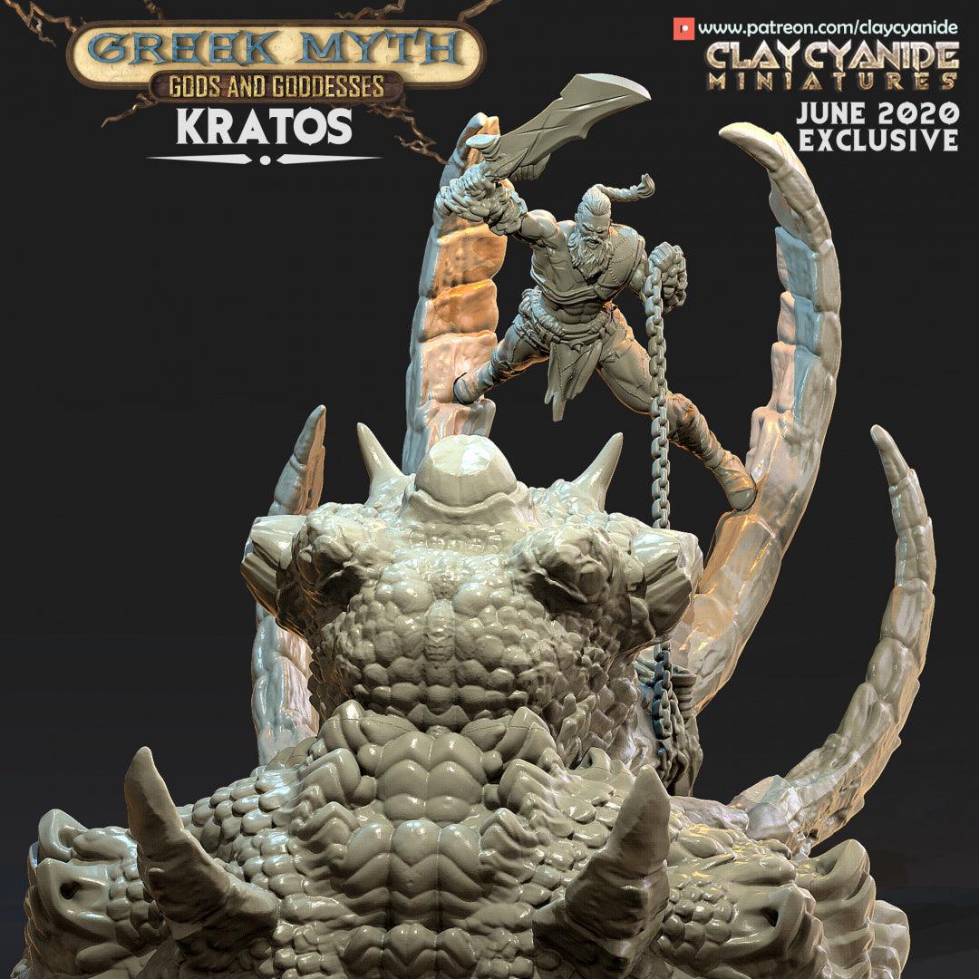 3D Printed Clay Cyanide Kratos Greek Myth Gods and Goddesses Ragnarok D&D (Online Only)
