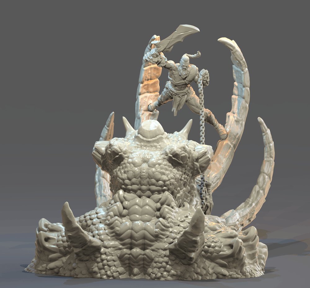 3D Printed Clay Cyanide Kratos Greek Myth Gods and Goddesses Ragnarok D&D (Online Only)