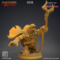 3D Printed Clay Cyanide Kukurikapu Monastery of Turtle-folk Factions Ragnarok D&D (Online Only)