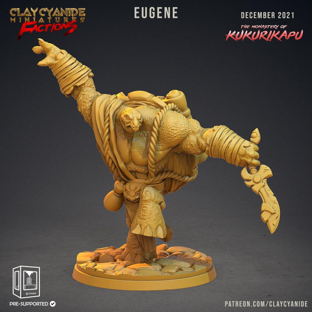 3D Printed Clay Cyanide Kukurikapu Monastery of Turtle-folk Factions Ragnarok D&D (Online Only)