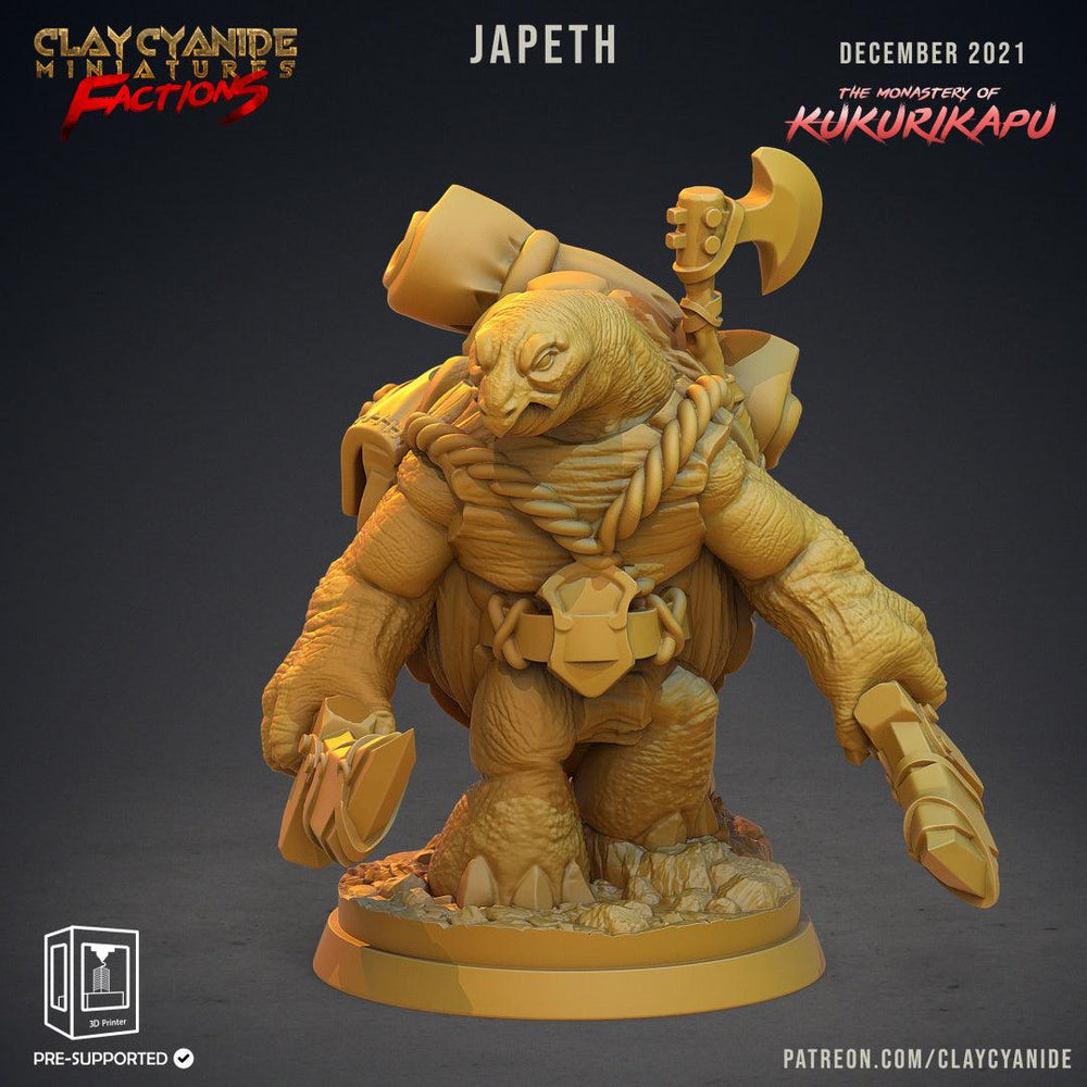 3D Printed Clay Cyanide Kukurikapu Monastery of Turtle-folk Factions Ragnarok D&D (Online Only)