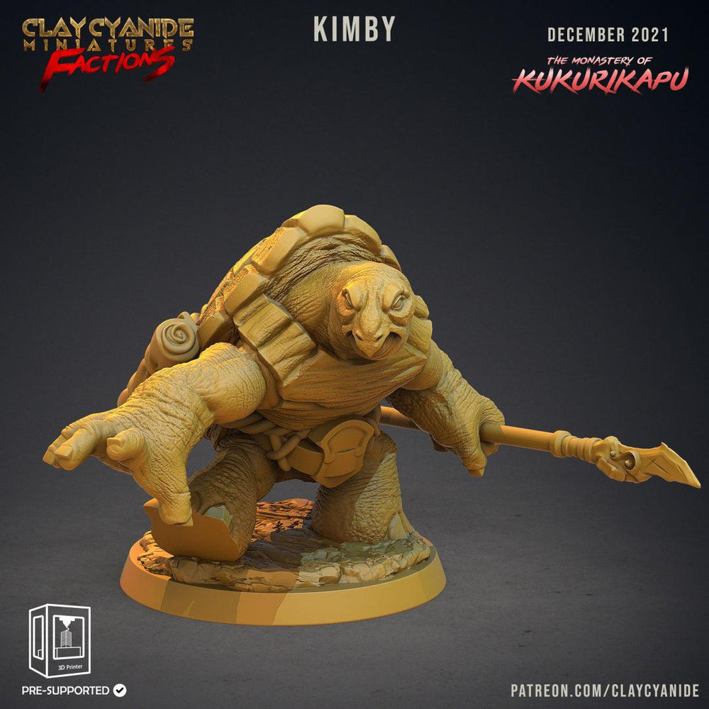 3D Printed Clay Cyanide Kukurikapu Monastery of Turtle-folk Factions Ragnarok D&D (Online Only)