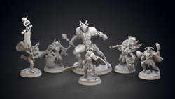 3D Printed Clay Cyanide Kupalords Deathknights Godslayers Tribes Factions Ragnarok D&D (Online Only)