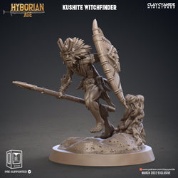 3D Printed Clay Cyanide Kushite Witch Finders Set Hyborian Age 28mm-32mm Ragnarok D&D (Online Only)