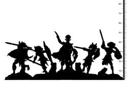3D Printed Clay Cyanide Kushite Witch Finders Set Hyborian Age 28mm-32mm Ragnarok D&D (Online Only)