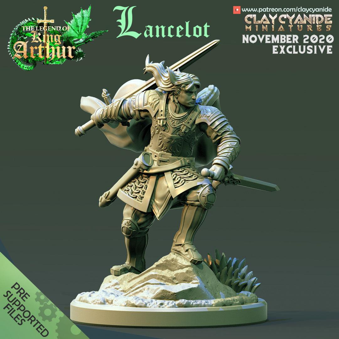 3D Printed Clay Cyanide Lancelot The Legend of King Arthur Ragnarok D&D (Online Only)