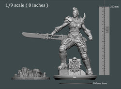 3D Printed Clay Cyanide Large Figure Lady Apokalypse Ragnarok D&D (Online Only)