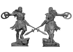 3D Printed Clay Cyanide Large Figure Sheena, Warrior Queen Ragnarok D&D (Online Only)