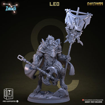 3D Printed Clay Cyanide Leo Zodics 28mm-32mm Ragnarok D&D (Online Only)