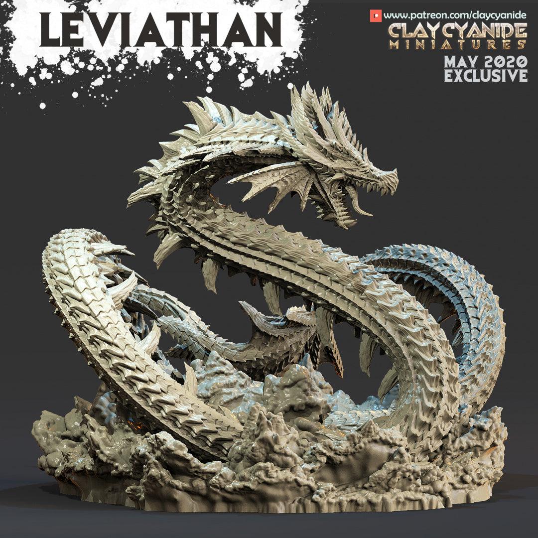 3D Printed Clay Cyanide Leviathan Sea Dragon Angels VS Demons Ragnarok D&D (Online Only)