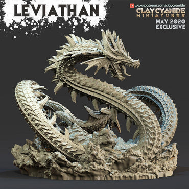 3D Printed Clay Cyanide Leviathan Sea Dragon Angels VS Demons Ragnarok D&D (Online Only)