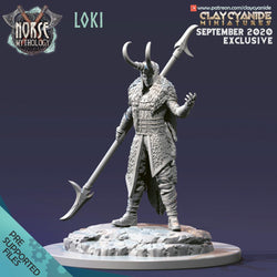 3D Printed Clay Cyanide Loki Norse Mythology 28 32 mm D&D (Online Only)