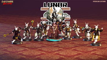 3D Printed Clay Cyanide Lunar Cottontails Factions Ragnarok D&D (Online Only)