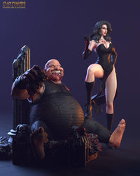 3D Printed Clay Cyanide Lust and Gluttony Deady Sins Ragnarok D&D (Online Only)