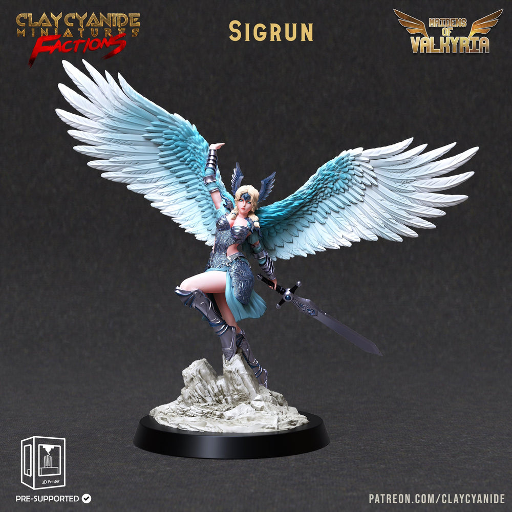 3D Printed Clay Cyanide Maidens of Valkyria Tribes Factions Ragnarok D&D (Online Only)