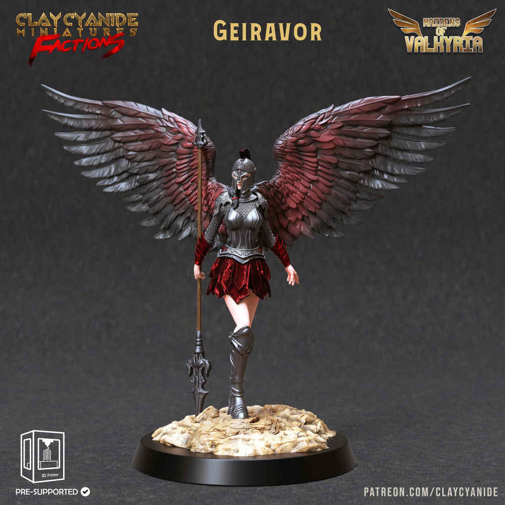 3D Printed Clay Cyanide Maidens of Valkyria Tribes Factions Ragnarok D&D (Online Only)
