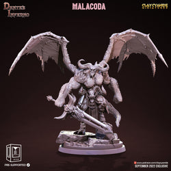 3D Printed Clay Cyanide Malacoda Dante's Inferno 28mm-32mm Ragnarok D&D (Online Only)