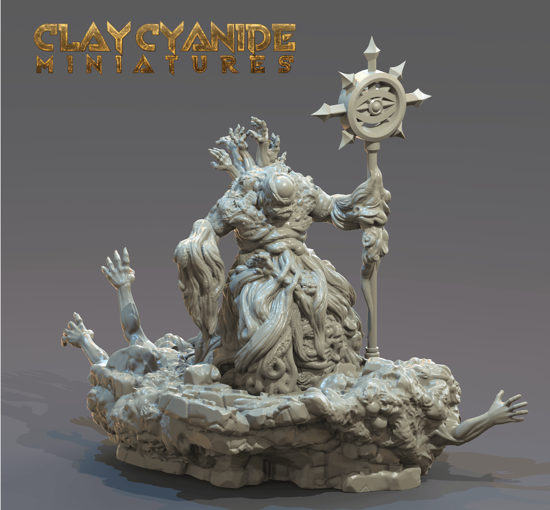 3D Printed Clay Cyanide Mammon Ragnarok D&D (Online Only)