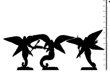 3D Printed Clay Cyanide Manaia Set Maori Mythos 28mm-32mm Ragnarok D&D (Online Only)