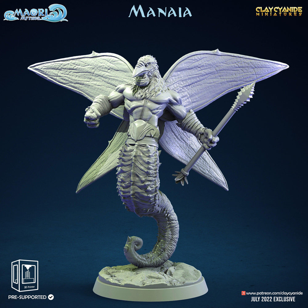 3D Printed Clay Cyanide Manaia Set Maori Mythos 28mm-32mm Ragnarok D&D (Online Only)