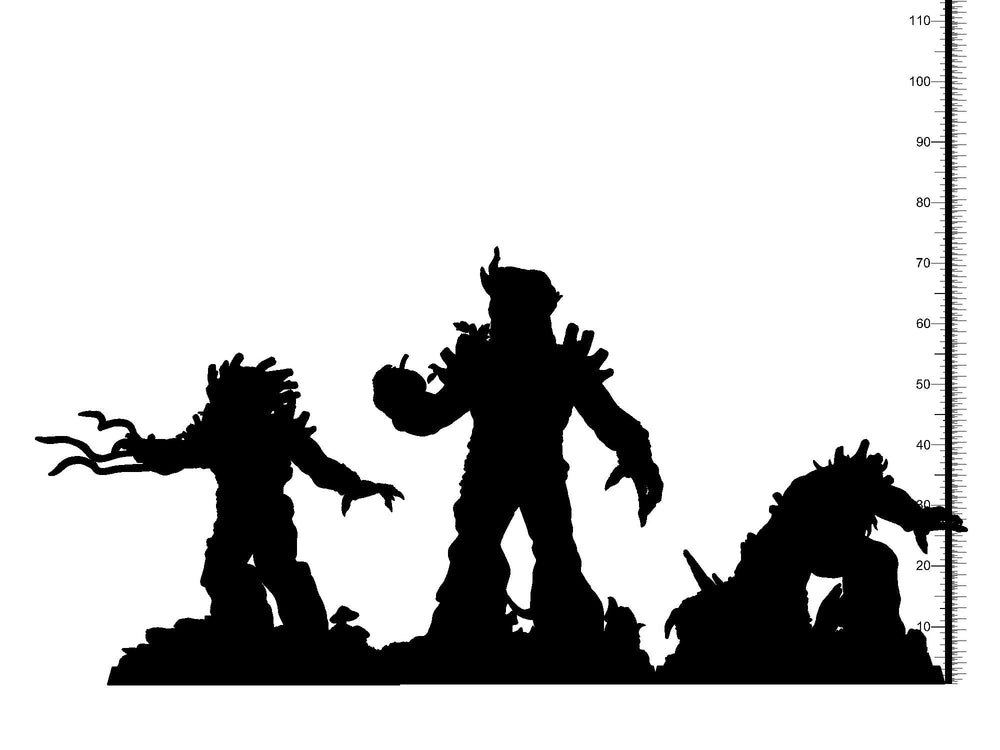 3D Printed Clay Cyanide Mandrakes Ethiopian Mythos 28 32 mm D&D (Online Only)