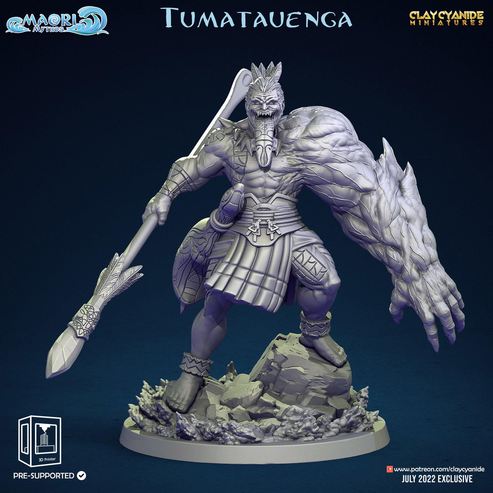 3D Printed Clay Cyanide Maori Mythos Set Ragnarok D&D (Online Only)
