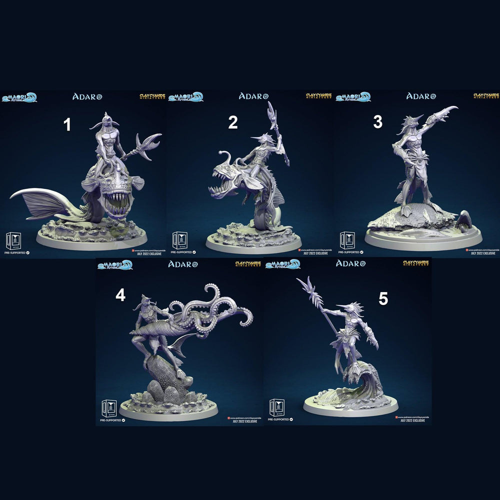 3D Printed Clay Cyanide Maori Mythos Set Ragnarok D&D (Online Only)
