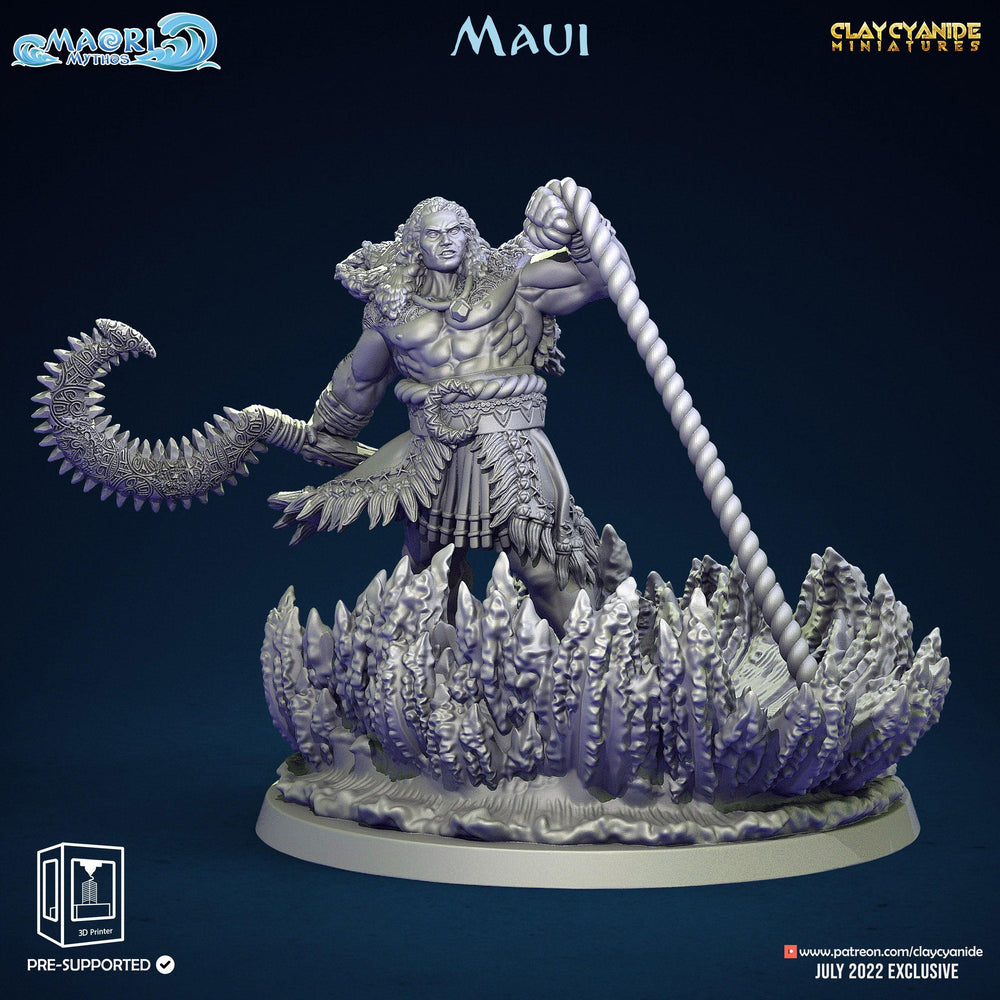 3D Printed Clay Cyanide Maori Mythos Set Ragnarok D&D (Online Only)