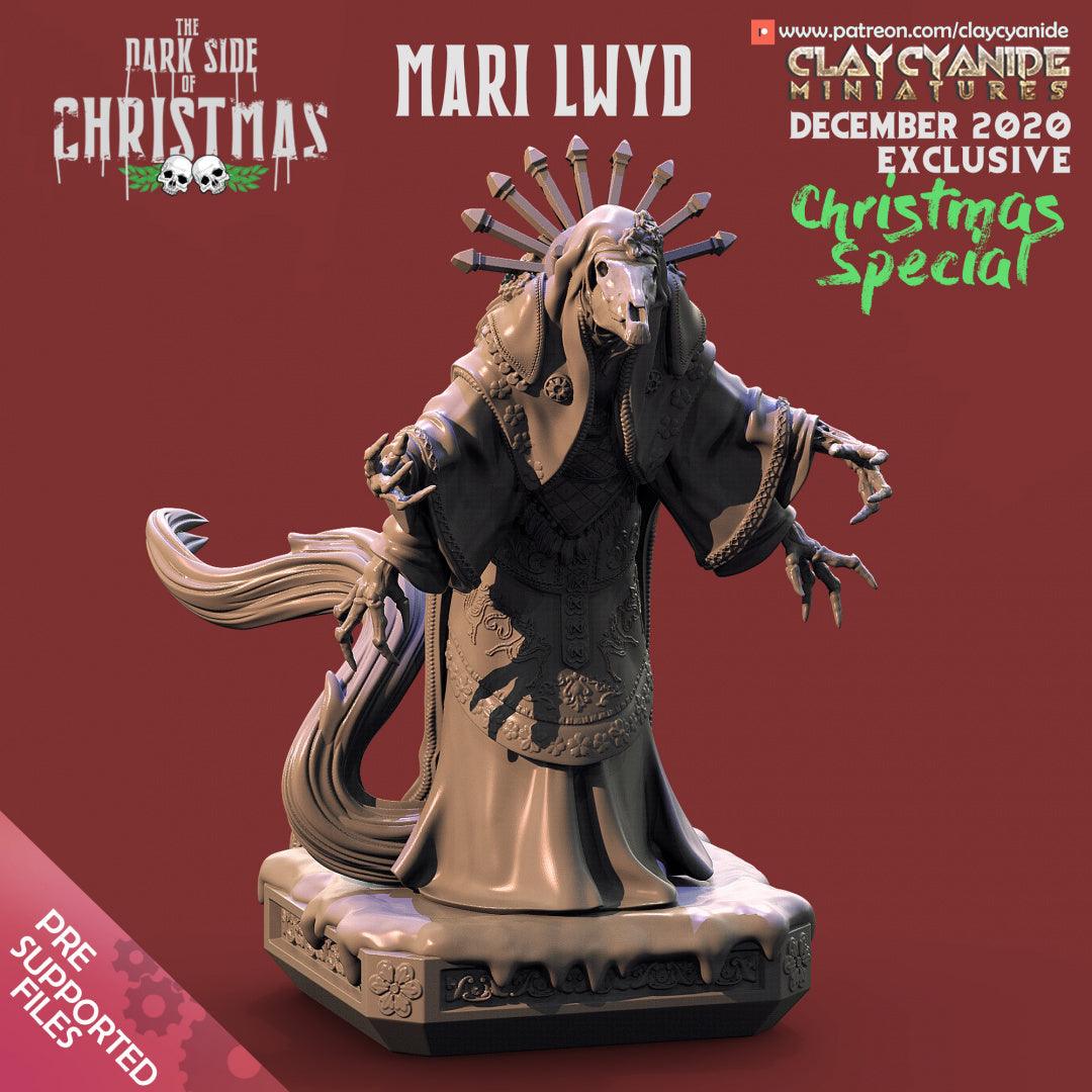 3D Printed Clay Cyanide Mari Lwyd The Dark Side of Christmas 28mm-32mm Ragnarok D&D (Online Only)