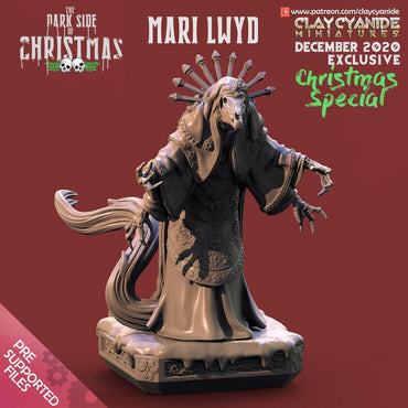 3D Printed Clay Cyanide Mari Lwyd The Dark Side of Christmas 28mm-32mm Ragnarok D&D (Online Only)