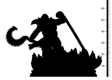 3D Printed Clay Cyanide Maui Maori Mythos 28mm-32mm Ragnarok D&D (Online Only)