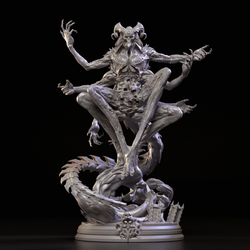 3D Printed Clay Cyanide Mbwiri 28 32 mm D&D (Online Only)