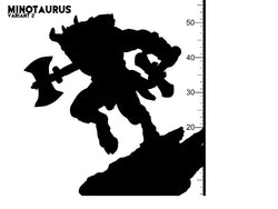 3D Printed Clay Cyanide Minotaur Greek Mythology Part 2 28 32 mm D&D (Online Only)