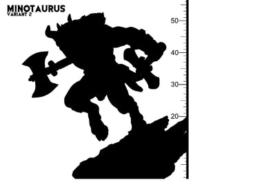 3D Printed Clay Cyanide Minotaur Greek Mythology Part 2 28 32 mm D&D (Online Only)