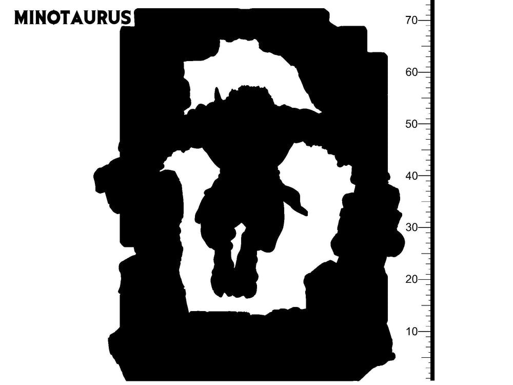 3D Printed Clay Cyanide Minotaurus Greek Mythology Part 2 28 32 mm D&D (Online Only)