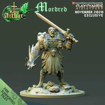 3D Printed Clay Cyanide Mordred The Legend of King Arthur Ragnarok D&D (Online Only)
