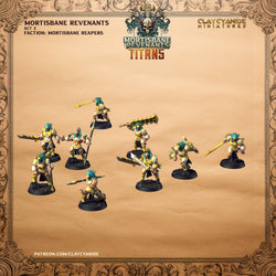 3D Printed Clay Cyanide Mortisbane Reaper Set Mortisbane Titans Set 28 32 mm D&D (Online Only)