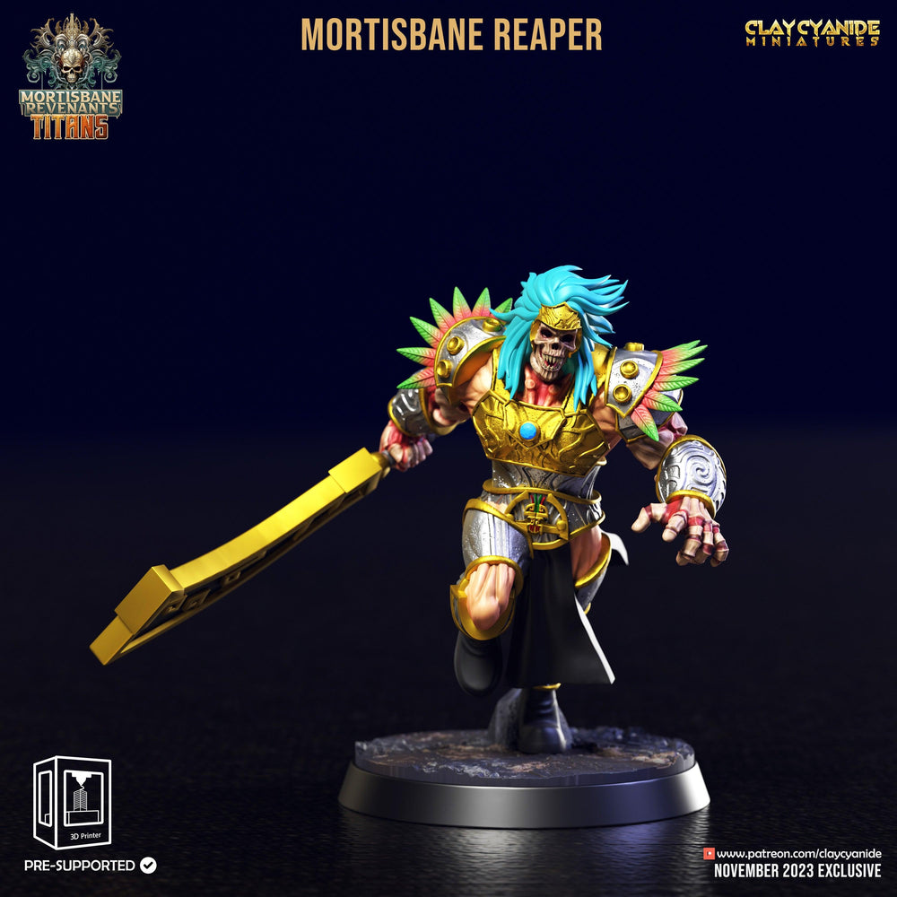 3D Printed Clay Cyanide Mortisbane Reaper Set Mortisbane Titans Set 28 32 mm D&D (Online Only)
