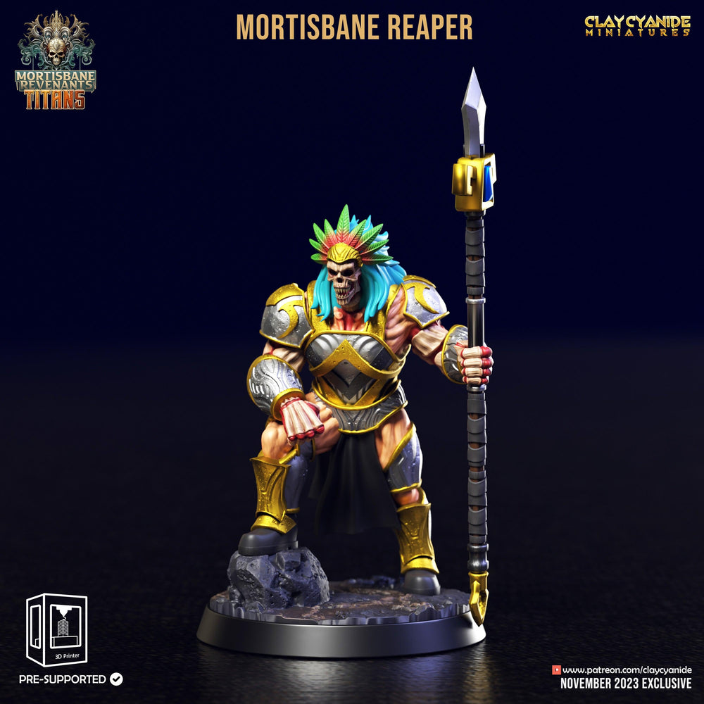 3D Printed Clay Cyanide Mortisbane Reaper Set Mortisbane Titans Set 28 32 mm D&D (Online Only)