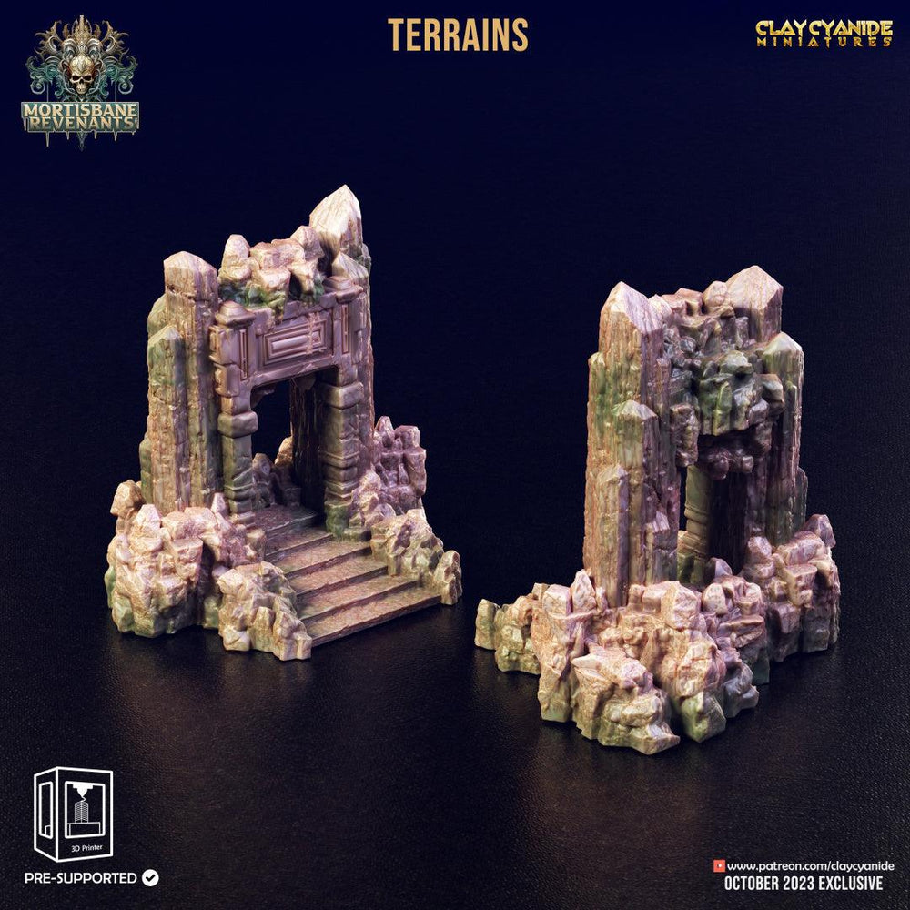 3D Printed Clay Cyanide Mortisbane Terrains Mortisbane Revenants 28 32 mm D&D (Online Only)